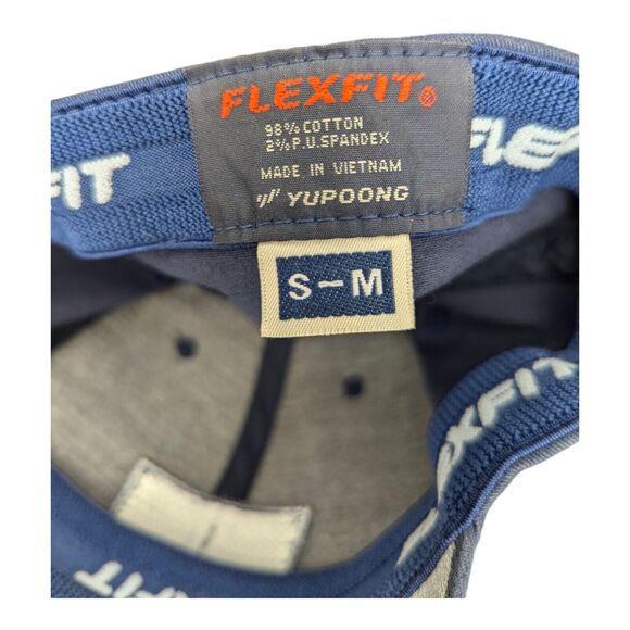 Travis Mathew Hat Mens S-M Blue Flex Fit Patch Logo Casual Adjustable - Picture 4 of 4